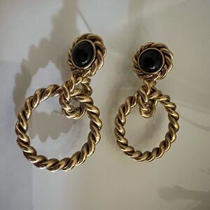 Vintage gold earrings